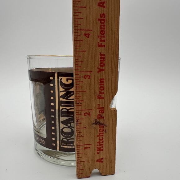 Vintage Roaring Twenties Movie Film Glasses Double Old Fashioned Glass - Picture 5 of 7